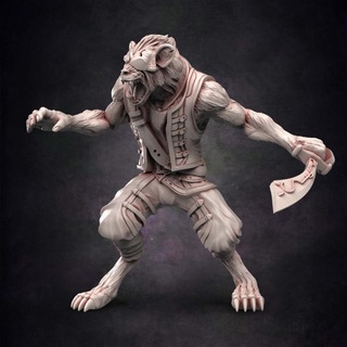 pirate gnoll cutthroat red clay collectibles Tabletop Characters & Creatures Fantasy Universe Store 3d print model - Mito3D
