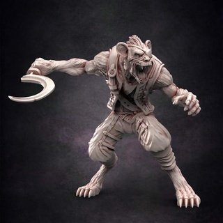 pirate gnoll cutthroat 3 red clay collectibles Tabletop Characters & Creatures Fantasy Universe Store 3d print model - Mito3D