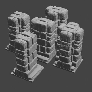 dungeon stone s-system devon jones Tabletop 3D Printable Terrain Fantasy terrain openforge tiles d&d pathfinder dungeonstone 3d print model - Mito3D