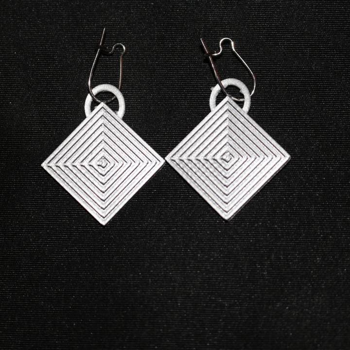 initium earring jewellery 3D print model - Mito3D