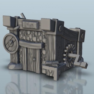 iron mining building - medieval scenery terrain wargame hartolia miniatures Store Tabletop 3D Printable Terrain Fantasy printable accessories architecture bolt dark game games printing figures age fantastic flames middle sigmar 3d print model - Mito3D