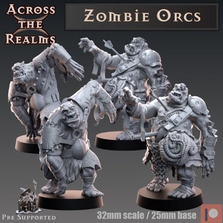 orc zombies across realms Tabletop Characters & Creatures Fantasy Universe Store gaming miniatures rpg undead tabletop dnd pathfinder 5e 3d print model - Mito3D
