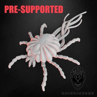 tick jellyfish - miniature grinning god Tabletop Characters & Creatures Fantasy Universe Store beast bug creature kraken monster legs tentacle grill patreon dnd hive homebrew leviathan 5e grinninggod lordoftheprint 3d print model - Mito3D