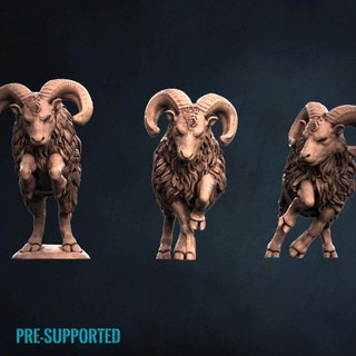 rams print minis Store ram goat goats 3d print model - Mito3D