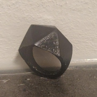 icosahedron yüzük kilit mücevher yüzükler openscad takı 3d print model - Mito3D