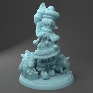 jöle cin mevcut yapıcı ikiz tanrıça minyatürler mağaza Noel Şirin kadın kız tatil d dnd npc 3d print model - Mito3D