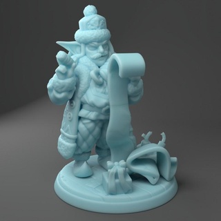 abur cubur cin Noel Baba ikiz tanrıça minyatürler mağaza erkek Bayram d dnd 3d print model - Mito3D