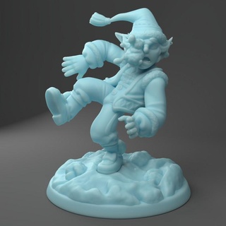 rorg - goblin snowball receiver twin goddess miniatures Store christmas xmas male holiday d&d dnd npc 3d print model - Mito3D