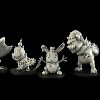 christmas mascottes crosslances Tabletop Characters & Creatures Fantasy Universe Store bowl cartoon fantasy football fun funny new snowman xmas blood chainsaw happy year mascotte patreon snowflakes celebration december 3d print model - Mito3D
