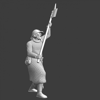 swedish crusader pole weapon northern crusades miniatures Tabletop Characters & Creatures Historical Universe Store 3d print battle figurine human knight medieval river wargaming miniature tabletop infantry 28mm neva jarl birger 1241 3d print model - Mito3D