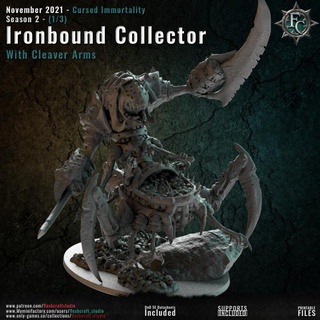 ironbound collector fleshcraft studio Tabletop Characters & Creatures Sci-Fi Universe Store bone metal immortality cursed harvester season2 3d print model - Mito3D