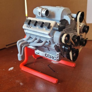 cgrc 427 sb supercharged dry sump pan w stand chris griggs Spare Parts Cars & Other Vehicles Education University Engineering Science Mechanical engineering rc scalegarage 3d print model - Mito3D