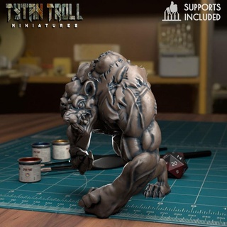 rat abomination pre-supported tytantroll miniatures Store dragons dungeons fantasy scale wargaming warhammer warcraft tabletop minis 32mm rats ratmen miniatures32mm fantasytytantroll scalewartime scaven 3d print model - Mito3D