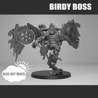 birdy boss blue sky minis Tabletop Characters & Creatures Sci-Fi Universe Store 40k game green orc war miniature 28mm 32mm 3d print model - Mito3D
