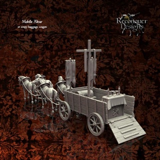 mass baggage cart reconquer designs Tabletop Characters & Creatures Historical Universe Vehicles Machines historical wargames carriage dnd camp 3d print model - Mito3D