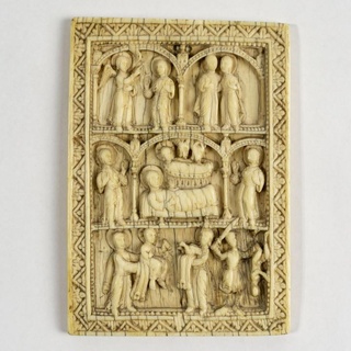 plaque nativity scenes hunt museum Education History Home & Garden Homeware Ornaments christmas carving relief heritage ireland virgin-mary ivory limerick hunt-museum limerick3d europeana religious-art art-of-reading-in-the-middle-ages 3d print model - Mito3D
