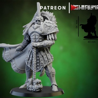 spartancast leader ghamak Tabletop Characters & Creatures Fantasy Universe Store fantasy game games hero play roleplay war warhammer hammer spartan role age tabletop wargame 300 dnd wh aos stormcast characater 3d print model - Mito3D