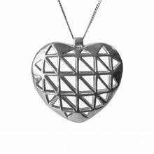 collana forma cuore gioielli necklaceheart 3d print model - Mito3D