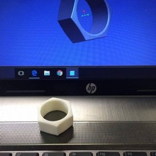 porca anel jóias 3d print model - Mito3D