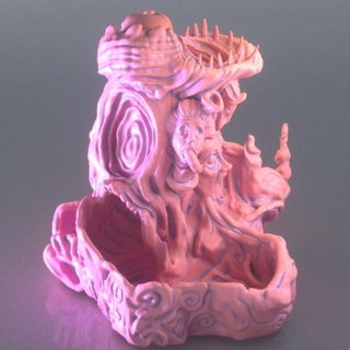 spiral horrors - dice tower fdm friendly voidrealm minis  Tabletop Tabletop accessories Tabletop Tabletop Characters & Creatures Fantasy Universe Store body dice horror tower cosmic cthulhu spiral lovecraft mythos uzumaki eldritch horrors junji ito  3d print model - Mito3D