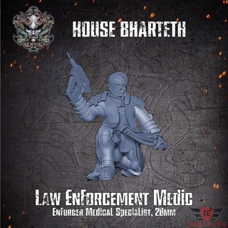 house bharteth - enforcer medical specialist tagged events Tabletop Characters & Creatures Sci-Fi Universe necromunda underhive arbites enforcers housebharteth 3d print model - Mito3D