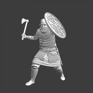 Ortaçağa ait Rusça milis şampiyon kuzey Haçlı seferleri minyatürler masaüstü karakterler yaratıklar tarihi Evren mağaza 3d Yazdır savaş heykelcik şövalye oyunları savaşçı minyatür piyade 28mm göl borular novgorod Nevsky 3d print model - Mito3D