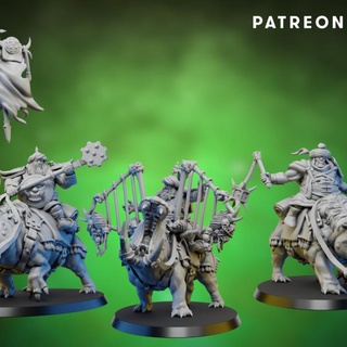 persian ogre hippos assault squad ghamak Tabletop Characters & Creatures Fantasy Universe Store dragons dungeons fantasy miniatures unit miniature age cavalry painter dnd pathfinder behemoth aos painters 3d print model - Mito3D