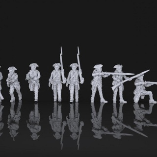 Fransızca Hintli savaşlar ingiliz il asker savaş ayı stüdyolar masaüstü karakterler yaratıklar tarihi Evren mağaza 28mm tüfek tomahawks 3d print model - Mito3D
