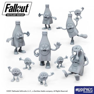 fallout wasteland warfare - print home bottle cappy modiphius entertainment Tabletop Characters & Creatures Sci-Fi Universe mascot terrain vault tabletop wargame pipboy nuka bethesda nukaworld wastelanders dwellers 3d print model - Mito3D