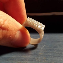 unità ring size 11 gioielli anello 3d print model - Mito3D