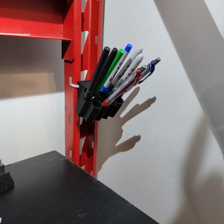 pared montar bolígrafo soporte jedediah tango hogar casa jardín oficina lápiz titular pluma 3d print model - Mito3D
