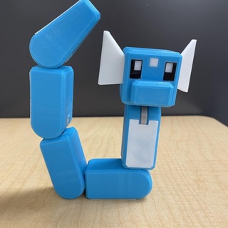 pokemon quest articulated dratini toy chris argenio Toys & Games Fan Art nintendo figure articulate 3d print model - Mito3D