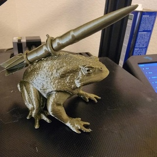 missile toad remix steampowered designs Toys & Games christmas frog missiletoad 3d print model - Mito3D