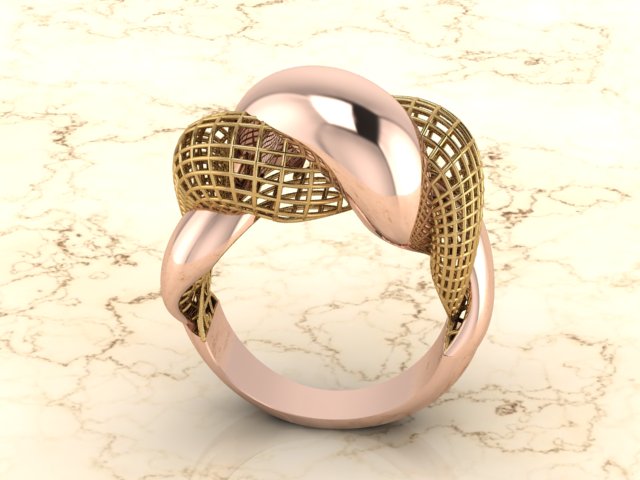 gold ring Schmuck 3D print model - Mito3D