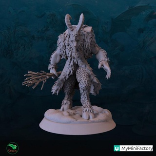 krampus - christmans hunt goblin art studios Tabletop Characters & Creatures Fantasy Universe dungeons fantasy figurine games mini miniatures rpg toys 3dprinting boardgame tabletop wargame dnd 3dminiature ttrpg presupported dndminiature dndcharacter 3d print model - Mito3D