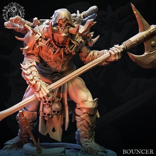 bouncers x2 poses bestiarum miniatures Store fighter ork pirate tribal warrior 32mm tribe 3d print model - Mito3D