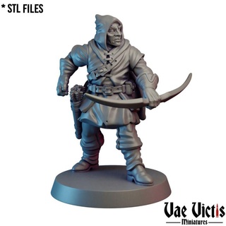 mercenary 01 pre-supported vae victis miniatures  Tabletop Tabletop Characters & Creatures Fantasy Universe Tabletop Tabletop Characters & Creatures Store fantasy guard rpg tabletop ranger rogue dnd thief mercenary supported  3d print model - Mito3D