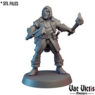 mercenary 03 pre-supported vae victis miniatures Tabletop Characters & Creatures Fantasy Universe Store fantasy guard rpg tabletop wargame dnd thief supported 3d print model - Mito3D