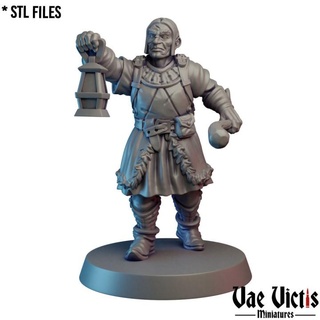 mercenary 05 pre-supported vae victis miniatures Tabletop Characters & Creatures Fantasy Universe Store fantasy guard rpg tabletop wargame dnd thief supported 3d print model - Mito3D