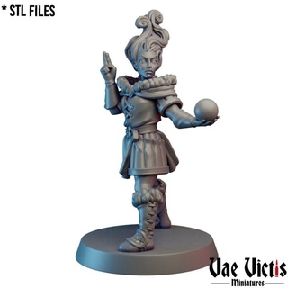 soothsayer pre-supported vae victis miniatures Tabletop Characters & Creatures Fantasy Universe Store fantasy rpg wizard witch mage tabletop dnd supported deviner 3d print model - Mito3D