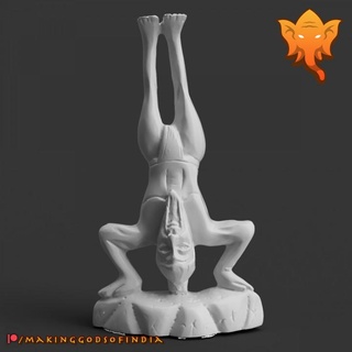 yoga guru sirasana verticale vedico futura casa giardino articoli per ornamenti indù India induismo yogi asana 3d print model - Mito3D