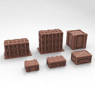 cargo scatter terrain 1 tesseract tomb Tabletop 3D Printable Terrain Store 40k box industrial sci-fi warhammer fallout tabletop wargame 28mm warhammer40k scenery 3d print model - Mito3D