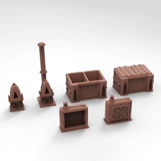 city scatter terrain 1 tesseract tomb Tabletop 3D Printable Terrain Store 40k sci-fi warhammer fallout tabletop wargame 28mm warhammer40k scenery 3d print model - Mito3D