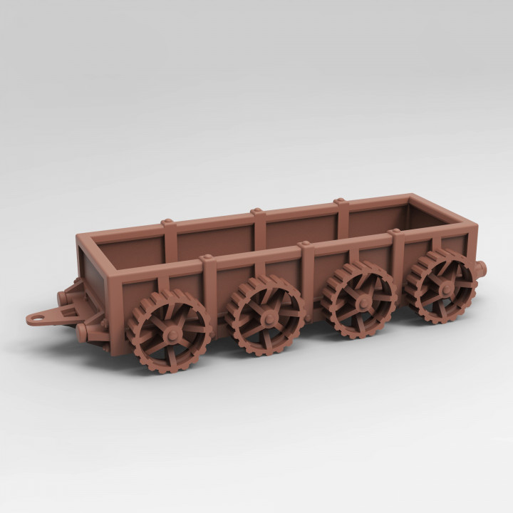 abrir coberto transportadora paredes TESSERACT túmulo tampo mesa 3D imprimível terreno loja 40k trem martelo guerra necromunda cair jogo carga vagão 28mm warhammer40k cenário 3D print model - Mito3D