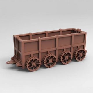 open topped carrier high walls tesseract tomb Tabletop 3D Printable Terrain Store 40k terrain train warhammer necromunda fallout tabletop wargame cargo wagon 28mm warhammer40k scenery 3d print model - Mito3D