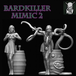 tueur barde imiter 2 klt studio table personnages créatures fantaisie univers boutique monstre rpg 3d print model - Mito3D