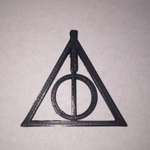 harry potter deathly hallows pendant jewellery fashion necklace sculpture jewelry earring harrypotter deathlyhallows 3d print model - Mito3D
