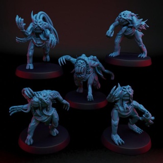 küçük iblisler fare adam dövme masaüstü karakterler yaratıklar fantezi Evren mağaza Warhammer kaos 3d print model - Mito3D