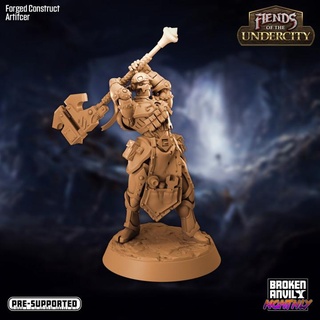 fiends undercity - forged construct artificer broken anvil miniatures Tabletop Characters & Creatures Fantasy Universe Store city tabletop underground dnd tabletopgames subterranean cavern ttrpg 3d print model - Mito3D