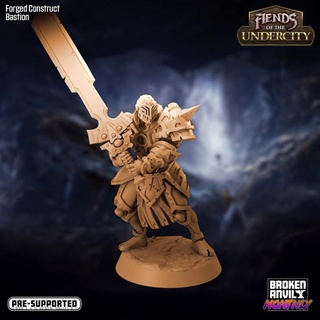fiends undercity - forged construct bastion broken anvil miniatures Tabletop Characters & Creatures Fantasy Universe Store city tabletop underground dnd tabletopgames subterranean cavern ttrpg 3d print model - Mito3D